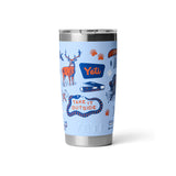 YETI Rambler 20 oz (591 ml) Tumbler Big Sky Summer Camp-Cape Taupe Summer Camp-Sea View-Red Bull Night Sky Navy-Royal Blue - 53 Degrees North 