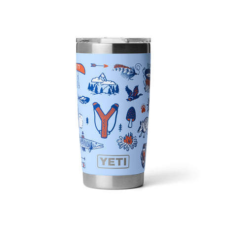 YETI Rambler 20 oz (591 ml) Tumbler Big Sky Summer Camp-Cape Taupe Summer Camp-Sea View-Red Bull Night Sky Navy-Royal Blue - 53 Degrees North 