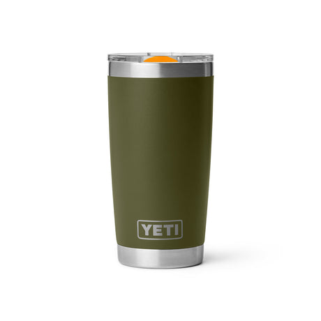 YETI Rambler 20 oz (591 ml) Tumbler Olive/King Crab Orange - 53 Degrees North