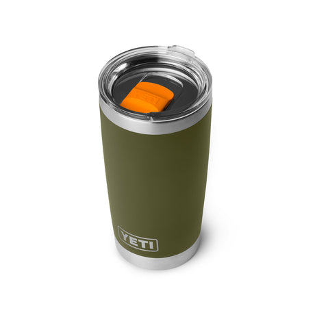 YETI Rambler 20 oz (591 ml) Tumbler Olive/King Crab Orange - 53 Degrees North