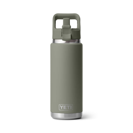 YETI Rambler 26 oz (769 ml) Bottle with Straw Cap Olive/King Crab Orange - 53 Degrees North