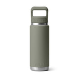 YETI Rambler 26 oz (769 ml) Bottle with Straw Cap Olive/King Crab Orange - 53 Degrees North