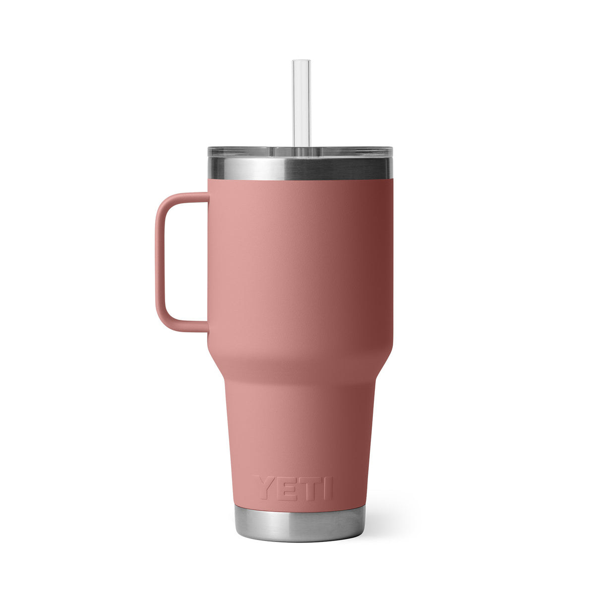YETI Rambler 35 oz (994 ml) Mug with Straw Lid Ridgeline-Moon Dust-Tropical Pink-Firefly Yellow-Lowcountry Peach - 53 Degrees North 