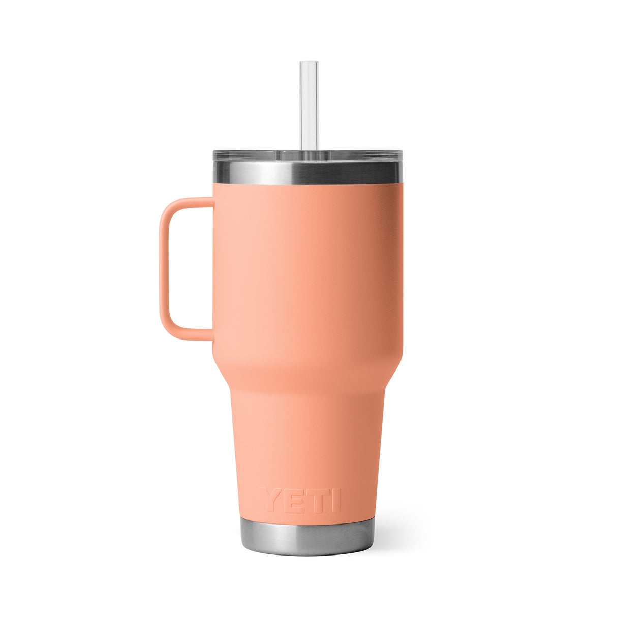 YETI Rambler 35 oz (994 ml) Mug with Straw Lid Ridgeline-Moon Dust-Tropical Pink-Firefly Yellow-Lowcountry Peach - 53 Degrees North 