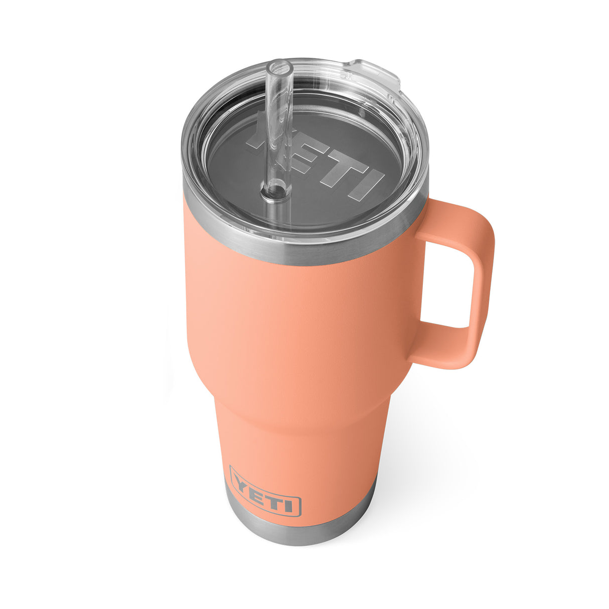 YETI Rambler 35 oz (994 ml) Mug with Straw Lid Ridgeline-Moon Dust-Tropical Pink-Firefly Yellow-Lowcountry Peach - 53 Degrees North 