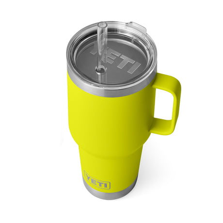 YETI Rambler 35 oz (994 ml) Mug with Straw Lid Ridgeline-Moon Dust-Tropical Pink-Firefly Yellow-Lowcountry Peach - 53 Degrees North 