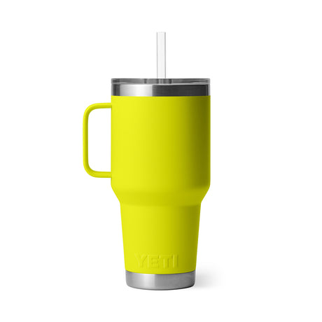 YETI Rambler 35 oz (994 ml) Mug with Straw Lid Ridgeline-Moon Dust-Tropical Pink-Firefly Yellow-Lowcountry Peach - 53 Degrees North 