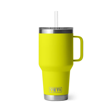 YETI Rambler 35 oz (994 ml) Mug with Straw Lid Ridgeline-Moon Dust-Tropical Pink-Firefly Yellow-Lowcountry Peach - 53 Degrees North 