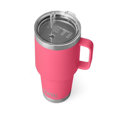 YETI Rambler 35 oz (994 ml) Mug with Straw Lid Ridgeline-Moon Dust-Tropical Pink-Firefly Yellow-Lowcountry Peach - 53 Degrees North 