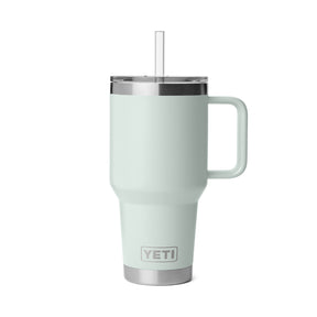 YETI Rambler 35 oz (994 ml) Mug with Straw Lid Ridgeline-Moon Dust-Tropical Pink-Firefly Yellow-Lowcountry Peach - 53 Degrees North 