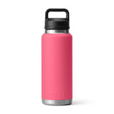 YETI Rambler 36oz (1065 ml) Bottle with Chug Cap Ridgeline-Tropical Pink-Navy-Rescue Red-White - 53 Degrees North 