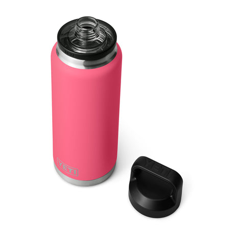 YETI Rambler 36oz (1065 ml) Bottle with Chug Cap Ridgeline-Tropical Pink-Navy-Rescue Red-White - 53 Degrees North 