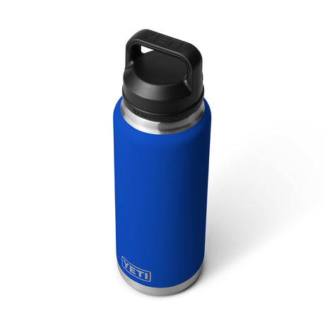 YETI Rambler 36oz (1065 ml) Bottle with Chug Cap Royal Blue-Navy-Rescue Red-White - 53 Degrees North 