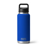 YETI Rambler 36oz (1065 ml) Bottle with Chug Cap Royal Blue-Navy-Rescue Red-White - 53 Degrees North 