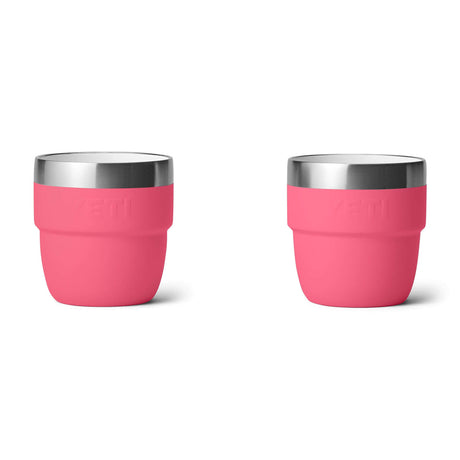 YETI Rambler 4 oz (144 ml) Stackable Espresso Cup - 2 Pack Navy-Tropical Pink-White-Wild Vine Red-Rescue Red - 53 Degrees North 