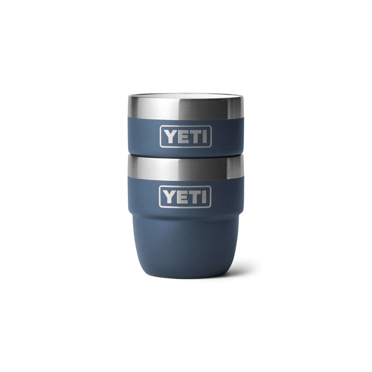 YETI Rambler 4 oz (144 ml) Stackable Espresso Cup - 2 Pack Navy-Tropical Pink-White-Wild Vine Red-Rescue Red - 53 Degrees North 