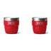 YETI Rambler 4 oz (144 ml) Stackable Espresso Cup - 2 Pack Rescue Red - 53 Degrees North