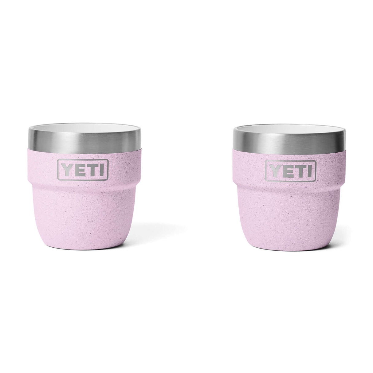 YETI Rambler 4 oz (144 ml) Stackable Espresso Cup - 2 Pack Cherry Blossom-Navy-Tropical Pink-White-Rescue Red - 53 Degrees North 