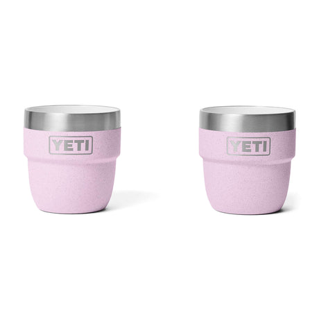 YETI Rambler 4 oz (144 ml) Stackable Espresso Cup - 2 Pack Cherry Blossom-Navy-Tropical Pink-White-Rescue Red - 53 Degrees North 