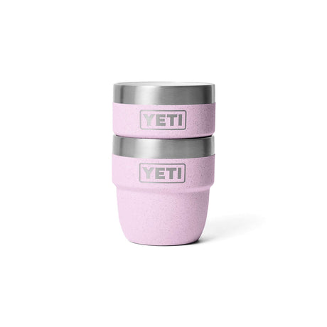YETI Rambler 4 oz (144 ml) Stackable Espresso Cup - 2 Pack Cherry Blossom-Navy-Tropical Pink-White-Rescue Red - 53 Degrees North 