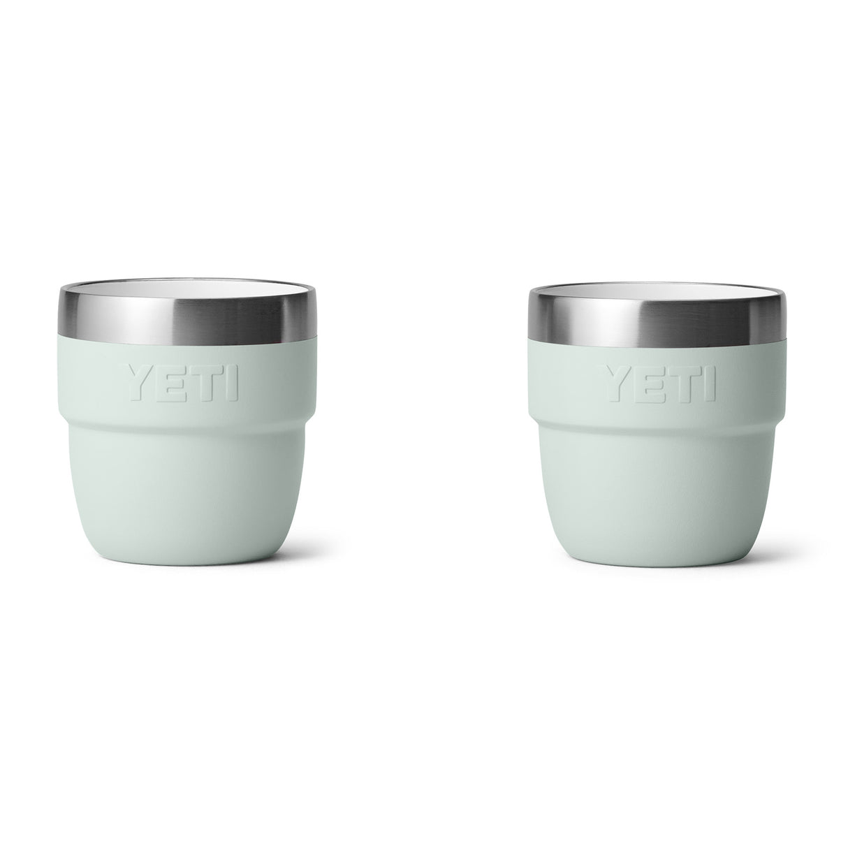YETI Rambler 4 oz (144 ml) Stackable Espresso Cup - 2 Pack Navy-Tropical Pink-White-Wild Vine Red-Rescue Red - 53 Degrees North 