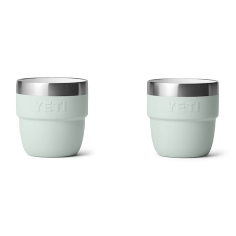 YETI Rambler 4 oz (144 ml) Stackable Espresso Cup - 2 Pack Navy-Tropical Pink-White-Wild Vine Red-Rescue Red - 53 Degrees North 