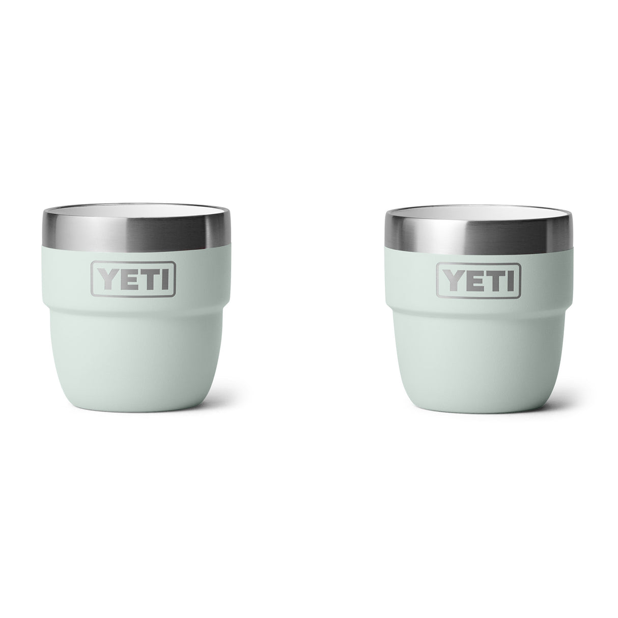 YETI Rambler 4 oz (144 ml) Stackable Espresso Cup - 2 Pack Navy-Tropical Pink-White-Wild Vine Red-Rescue Red - 53 Degrees North 
