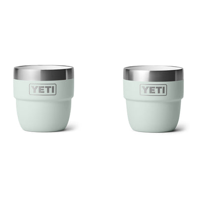 YETI Rambler 4 oz (144 ml) Stackable Espresso Cup - 2 Pack Navy-Tropical Pink-White-Wild Vine Red-Rescue Red - 53 Degrees North 
