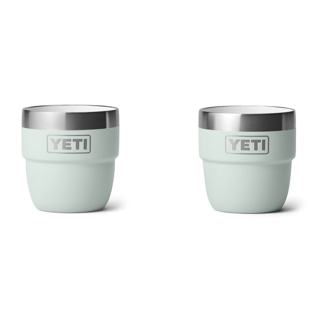 YETI Rambler 4 oz (144 ml) Stackable Espresso Cup - 2 Pack Navy-Tropical Pink-White-Wild Vine Red-Rescue Red - 53 Degrees North 