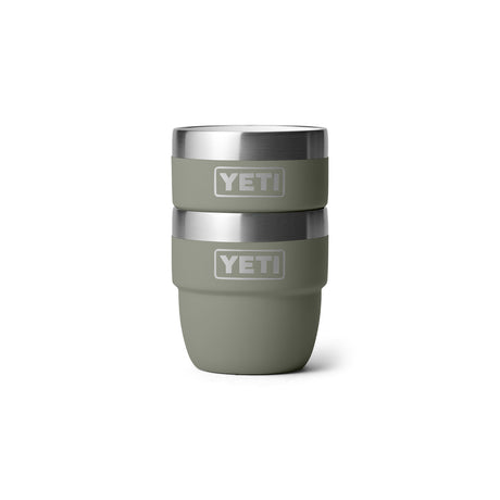 YETI Rambler 4 oz (144 ml) Stackable Espresso Cup - 2 Pack Pampa Green - 53 Degrees North