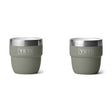 YETI Rambler 4 oz (144 ml) Stackable Espresso Cup - 2 Pack Pampa Green - 53 Degrees North