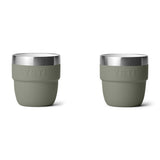 YETI Rambler 4 oz (144 ml) Stackable Espresso Cup - 2 Pack Pampa Green - 53 Degrees North