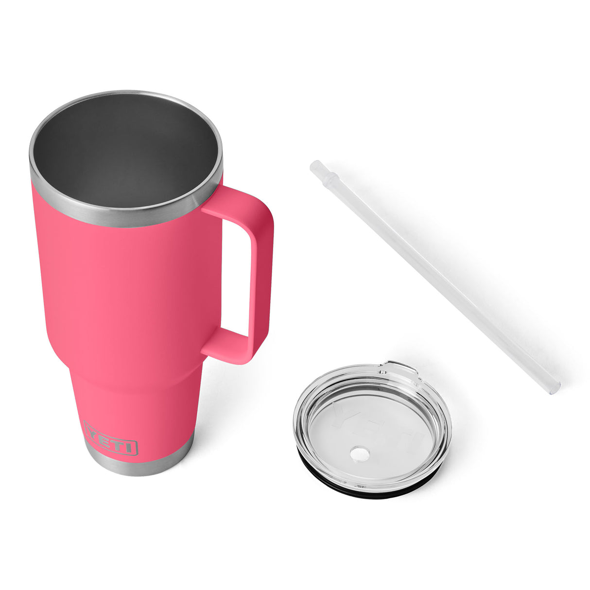 YETI Rambler 42oz (1242 ml) Straw Mug Black Forest Green-Tropical Pink-Big Sky Blue-Moonstone/Red Quartz-Sandstone Pink - 53 Degrees North 