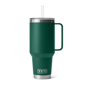 YETI Rambler 42oz (1242 ml) Straw Mug Black Forest Green-Tropical Pink-Big Sky Blue-Moonstone/Red Quartz-Sandstone Pink - 53 Degrees North 