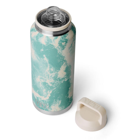 YETI Rambler 46 oz (1.4 L) Bottle with Chug Cap Sea View-Ridgeline-Rescue Red-Navy - 53 Degrees North 