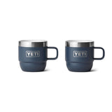 YETI Rambler 6 oz (177 ml) Stackable Espresso Mug - 2 Pack Ridgeline-Navy-White-Cherry Blossom - 53 Degrees North 