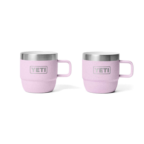 YETI Rambler 6 oz (177 ml) Stackable Espresso Mug - 2 Pack Ridgeline-Navy-White-Cherry Blossom - 53 Degrees North 