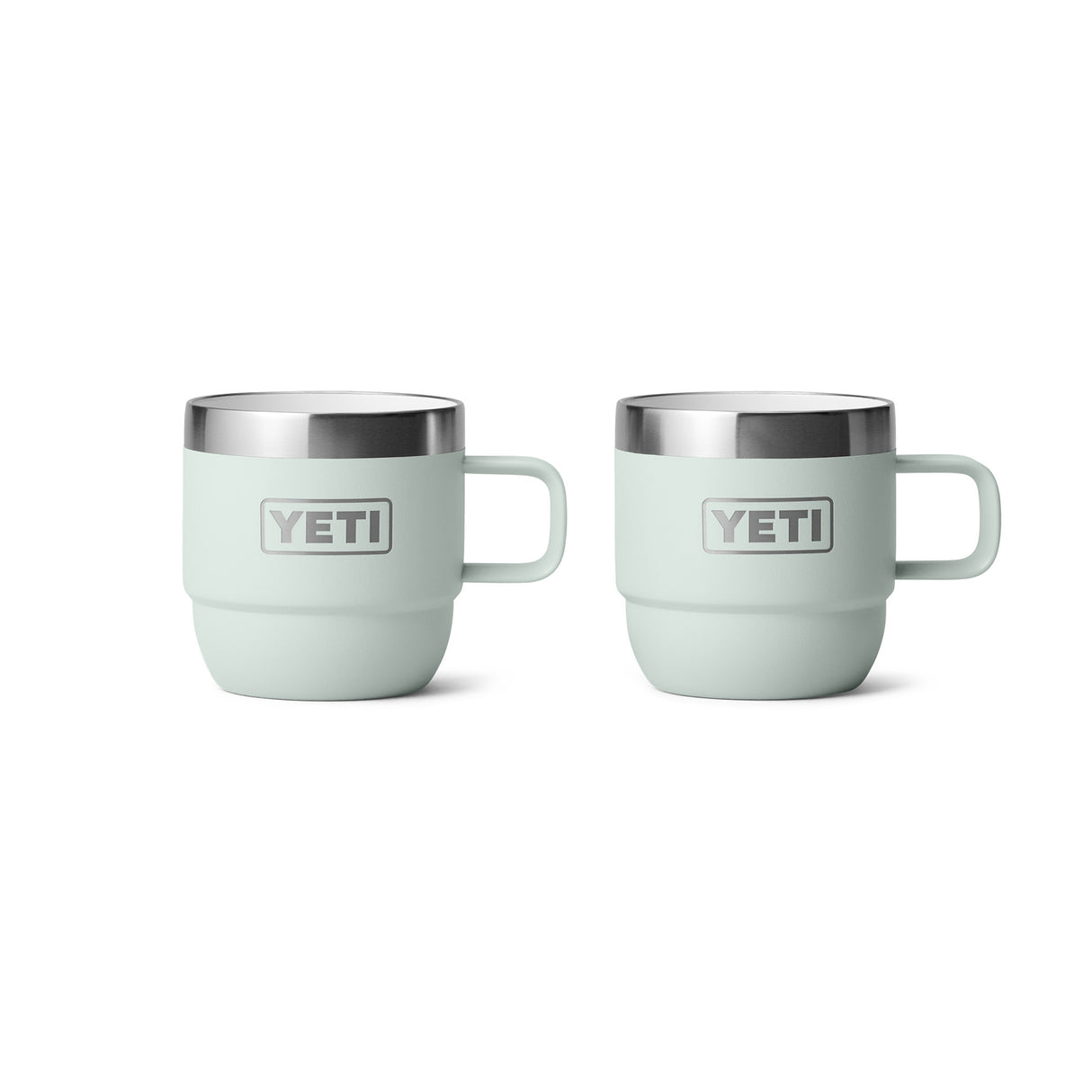 YETI Rambler 6 oz (177 ml) Stackable Espresso Mug - 2 Pack Ridgeline-Navy-White-Cherry Blossom - 53 Degrees North 