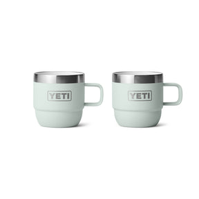 YETI Rambler 6 oz (177 ml) Stackable Espresso Mug - 2 Pack Ridgeline-Navy-White-Cherry Blossom - 53 Degrees North 
