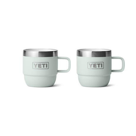 YETI Rambler 6 oz (177 ml) Stackable Espresso Mug - 2 Pack Ridgeline-Navy-White-Cherry Blossom - 53 Degrees North 