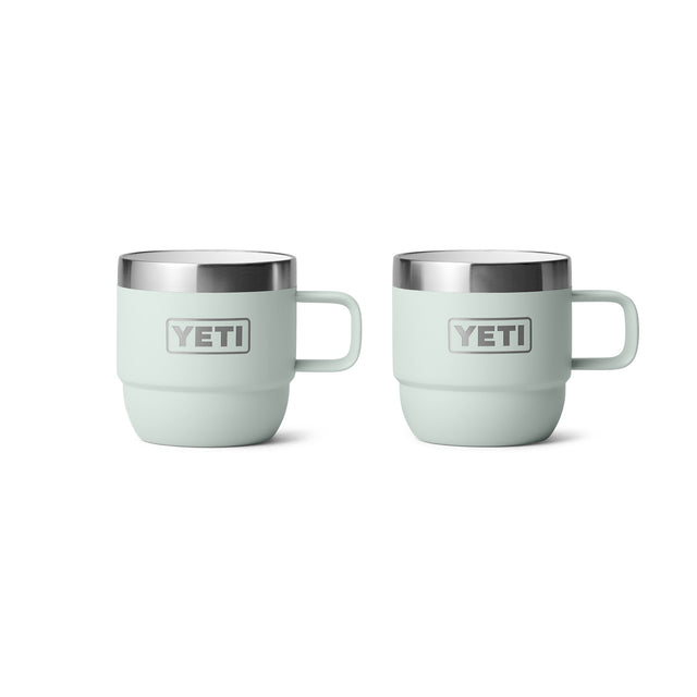 YETI Rambler 6 oz (177 ml) Stackable Espresso Mug - 2 Pack Ridgeline-Navy-White-Cherry Blossom - 53 Degrees North 