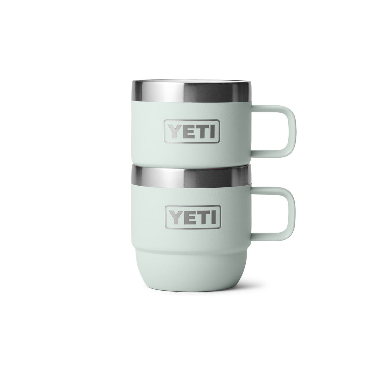 YETI Rambler 6 oz (177 ml) Stackable Espresso Mug - 2 Pack Ridgeline-Navy-White-Cherry Blossom - 53 Degrees North 