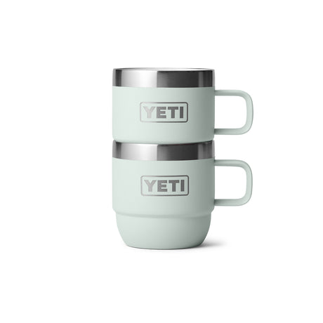 YETI Rambler 6 oz (177 ml) Stackable Espresso Mug - 2 Pack Ridgeline-Navy-White-Cherry Blossom - 53 Degrees North 