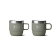 YETI Rambler 6 oz (177 ml) Stackable Espresso Mug - 2 Pack Pampa Green - 53 Degrees North