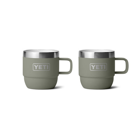 YETI Rambler 6 oz (177 ml) Stackable Espresso Mug - 2 Pack Pampa Green - 53 Degrees North