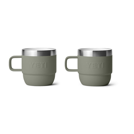 YETI Rambler 6 oz (177 ml) Stackable Espresso Mug - 2 Pack Pampa Green - 53 Degrees North