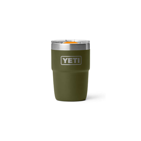 YETI Rambler 8 oz (237 ml) Ceramic Lined Stackable Cup Olive/King Crab Orange - 53 Degrees North
