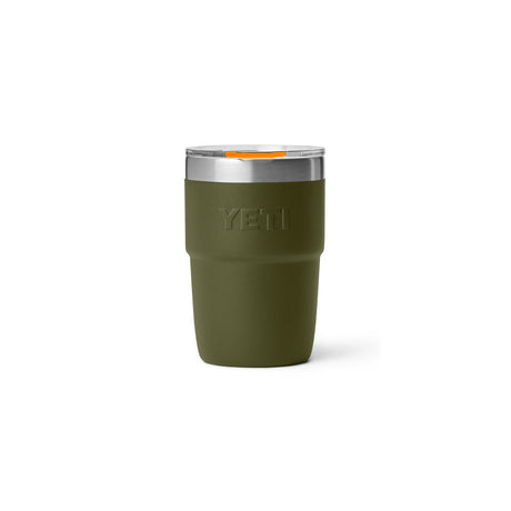 YETI Rambler 8 oz (237 ml) Ceramic Lined Stackable Cup Olive/King Crab Orange - 53 Degrees North
