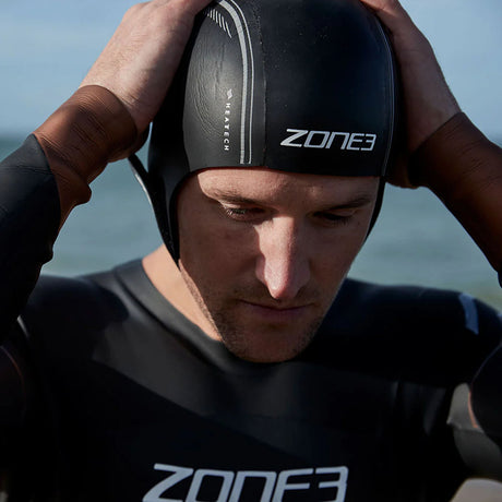 Zone3 Neoprene Heat Tech Swim Cap Black / Small-Black / Medium-Black / Large - 53 Degrees North 