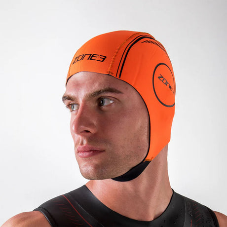 Zone3 Neoprene Swim Cap Orange / X-Small-Orange / Small-Orange / Medium-Orange / Large - 53 Degrees North 